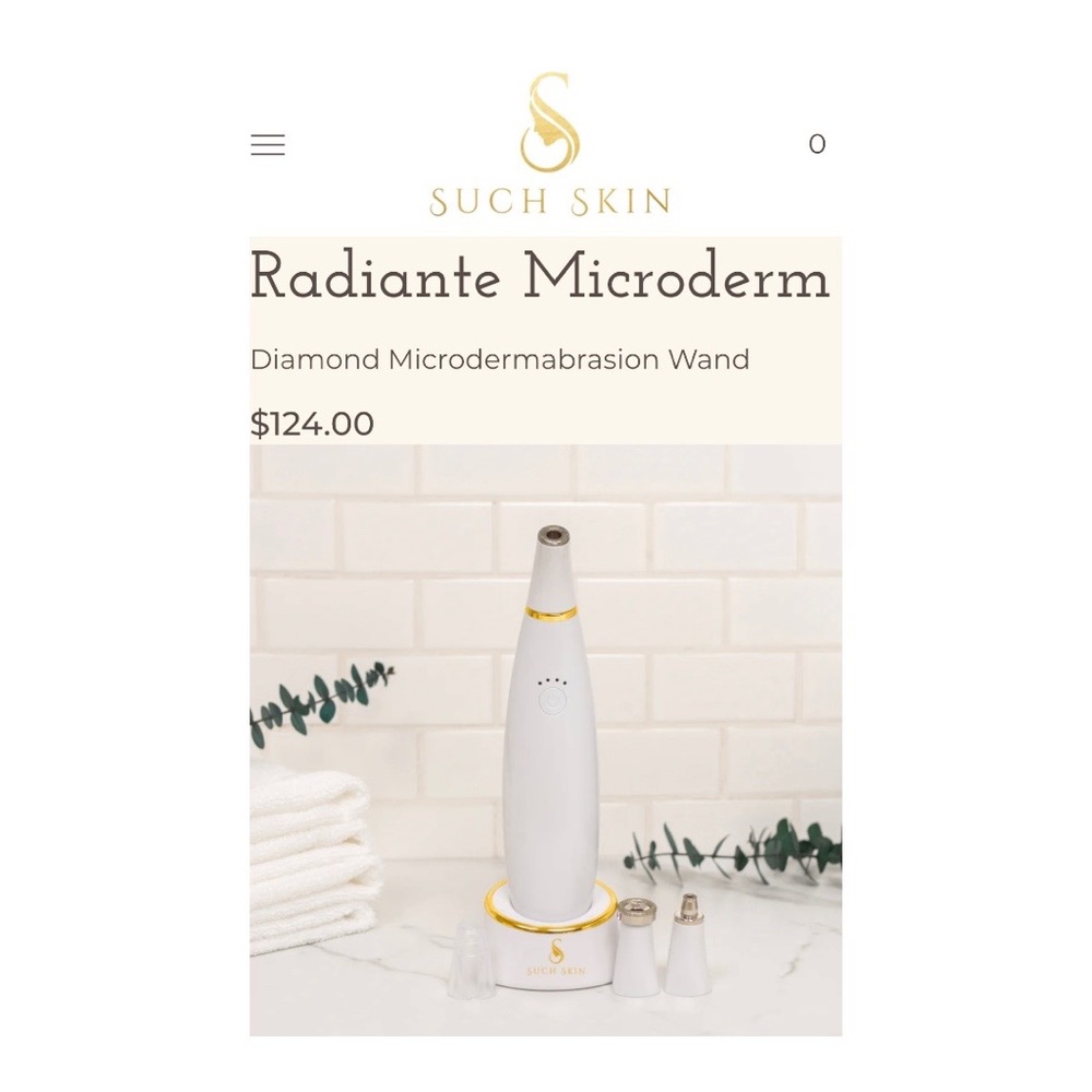 Radiante Diamond Microdermabrasion Wand, BRAND New